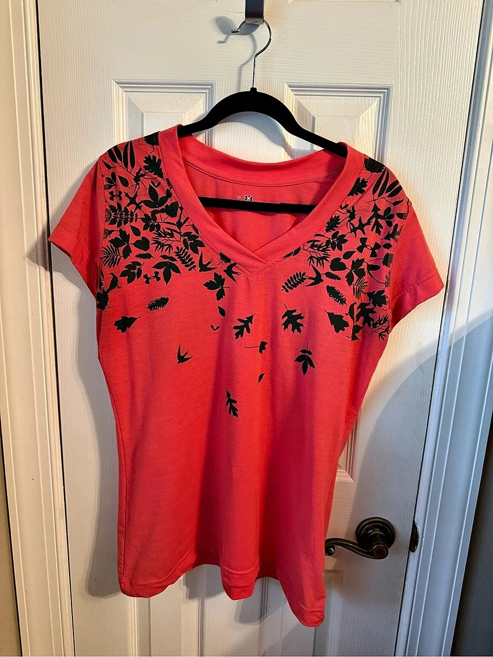 Under Armour Floral Short Sleeve Tee Pink Medium